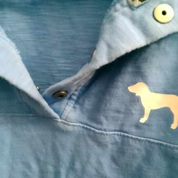 PINK Victoria's Secret drawstring collared cropped top long sleeve with dog XS - Picture 8 of 9